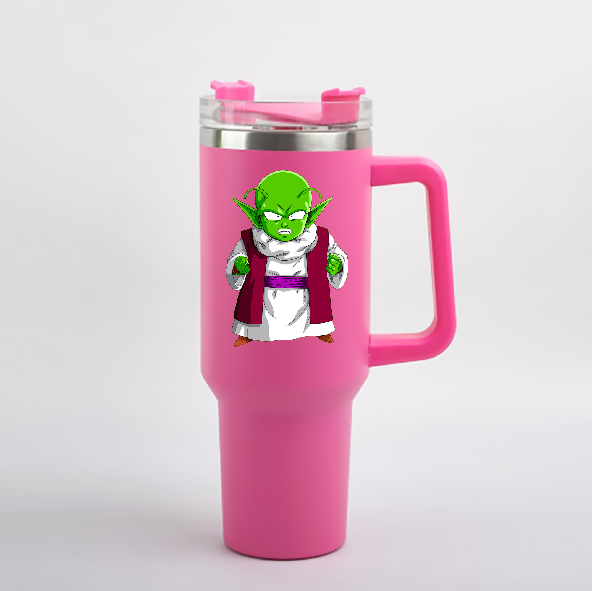 （画像用） ドラゴンボール ピッコロ DRAGON BALL Piccolo 1200mL車用タンブラー - クリスタルステッカー（プラスチックストロー付き）